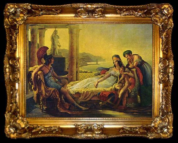 framed  Baron Pierre-Narcisse Guerin Aeneas tells Dido the misfortunes of the Trojan city, ta009-2